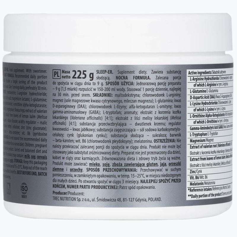 Sleep-ER Trec nočná regeneračná formula 225g lemon TRE/598#CYTRY 3
