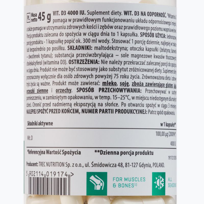 Vitamín D3 4000 IU Trec 90 kapsúl TRE/906 2