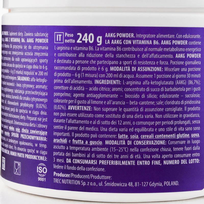 Trec AAKG pred tréningom 240g oranžový TRE/909 2