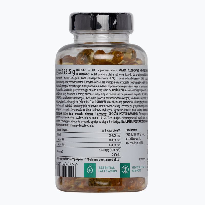 Omega 3 + D3 Trec mastné kyseliny 90 kapsúl TRE/930 2