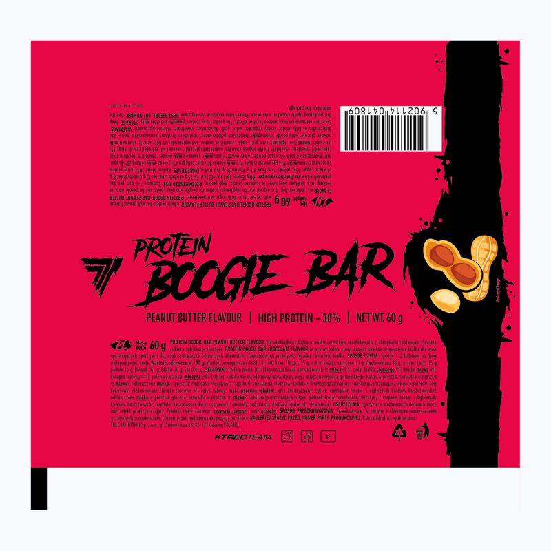 Trec Boogie Protein Bar 60 g arašidové maslo 2