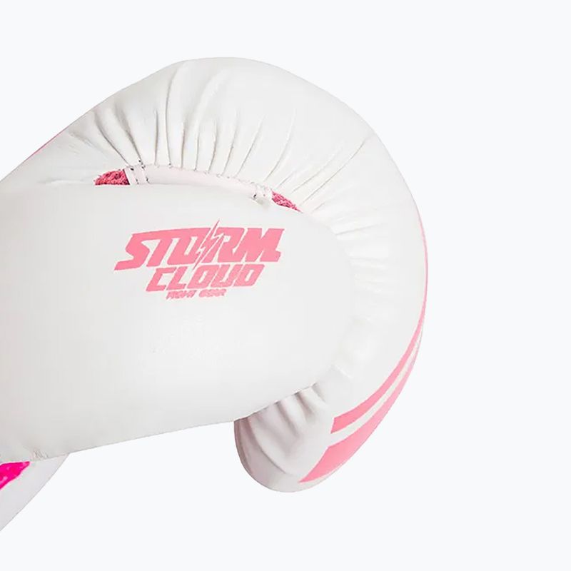 Boxerské rukavice StormCloud Bolt 2.0 white/pink 9