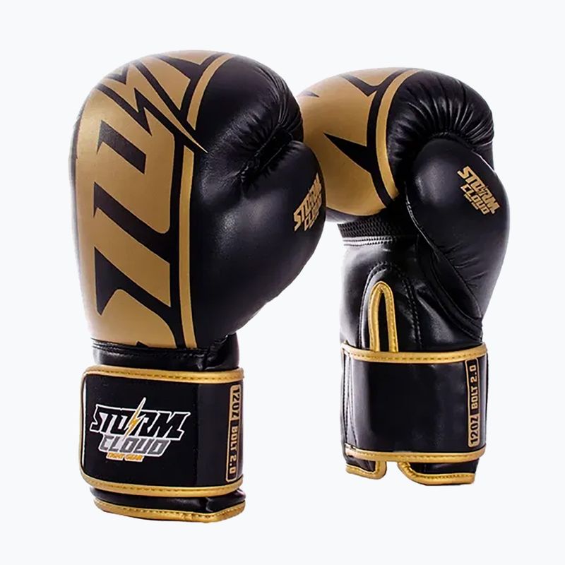 Boxerské rukavice StormCloud Bolt 2.0 black/gold 2