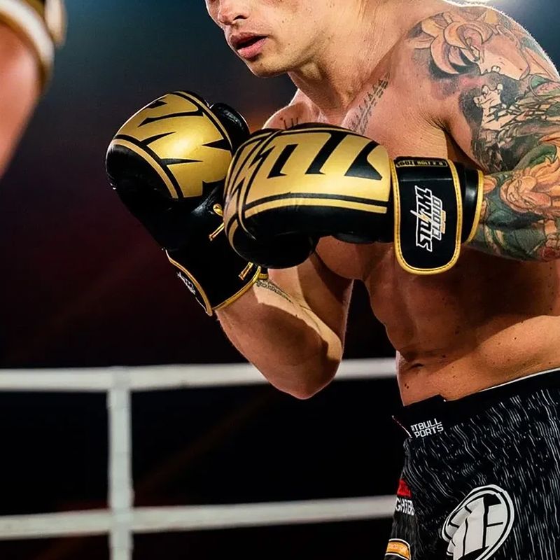 Boxerské rukavice StormCloud Bolt 2.0 black/gold 13