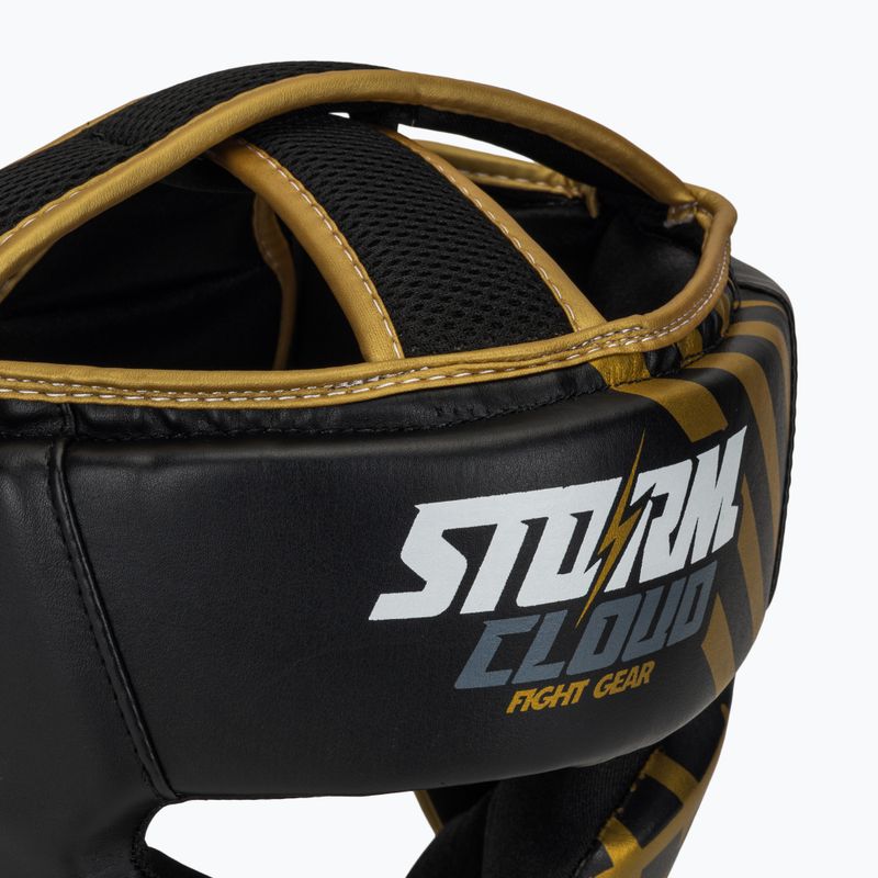 Boxerská prilba StormCloud Lynx black/gold 4