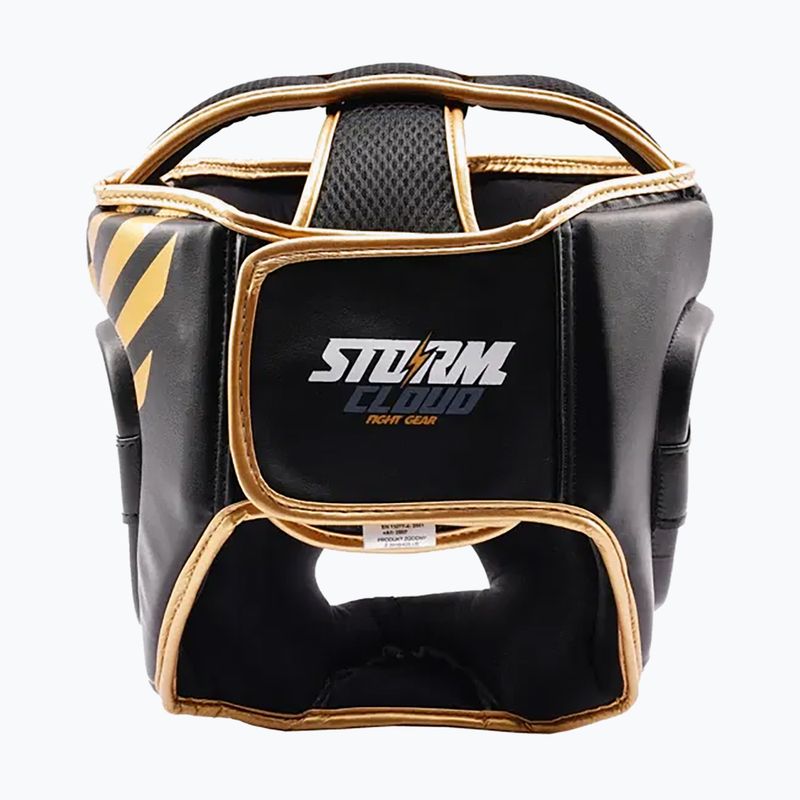 Boxerská prilba StormCloud Lynx black/gold 4