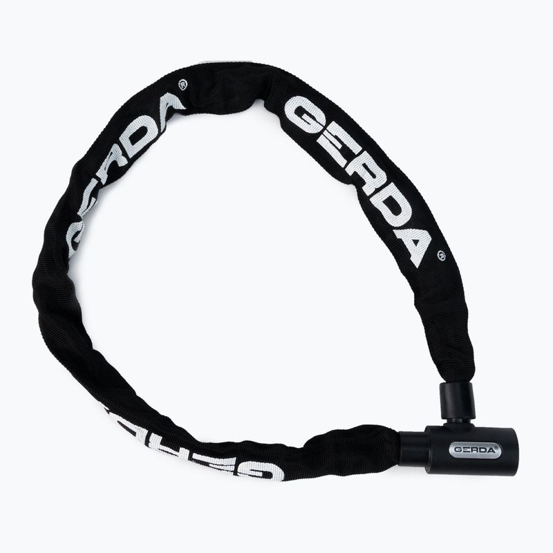 Čierny zámok na bicykel Gerda Contra 900/6V 2