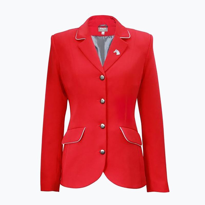 Detský jazdecký kabát York Basic červený 560803140