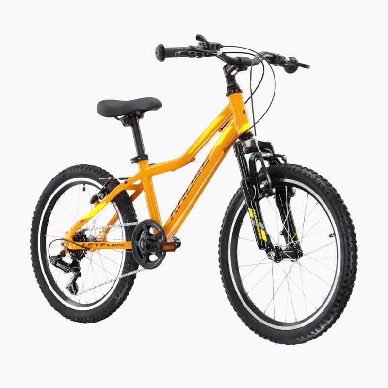 Detský bicykel KROSS Level Mini 2.0 yellow/black/gloss 2