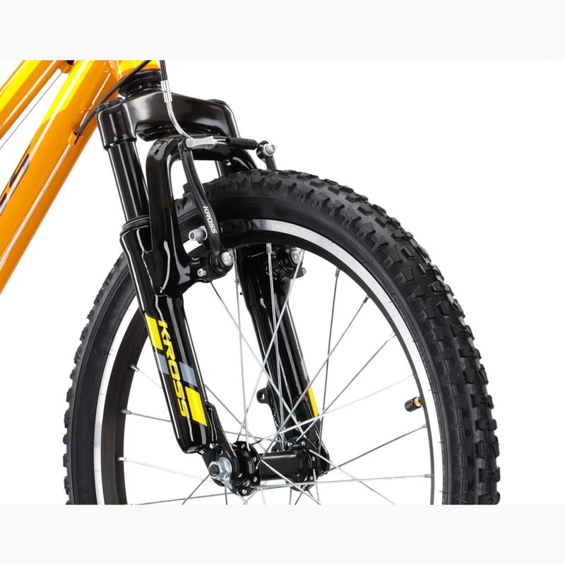 Detský bicykel KROSS Level Mini 2.0 yellow/black/gloss 5