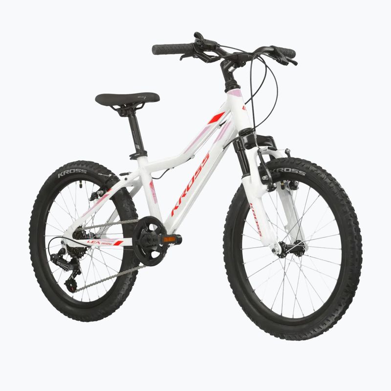 Detský bicykel KROSS Lea Mini 2.0 white/red/gloss 2