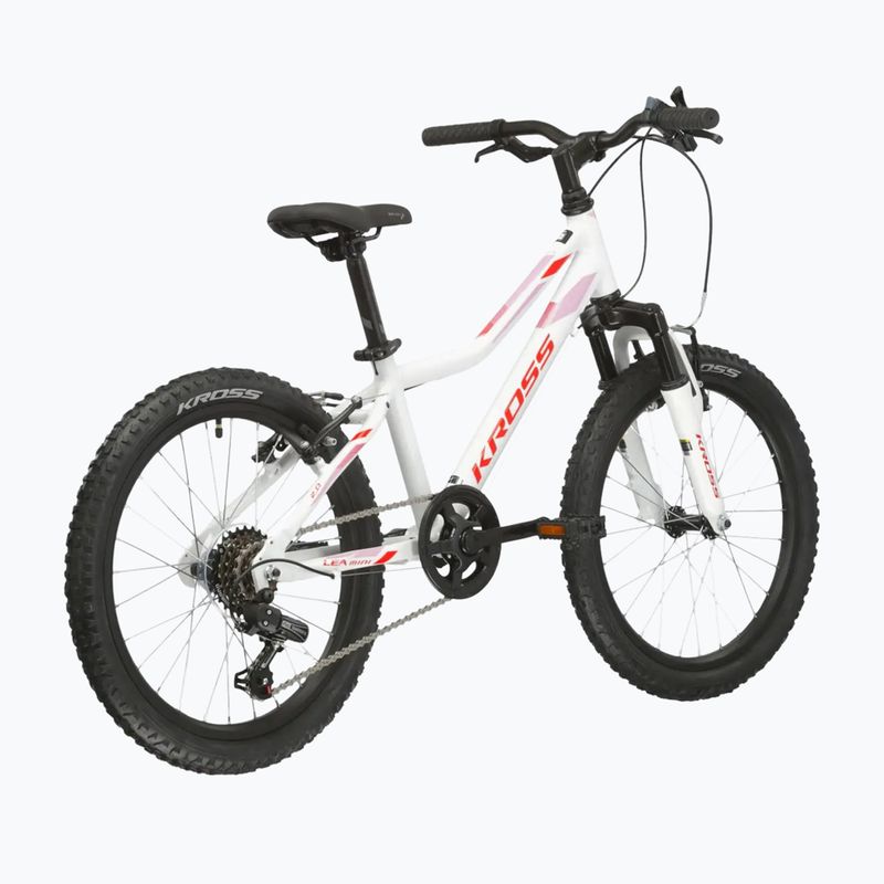 Detský bicykel KROSS Lea Mini 2.0 white/red/gloss 3