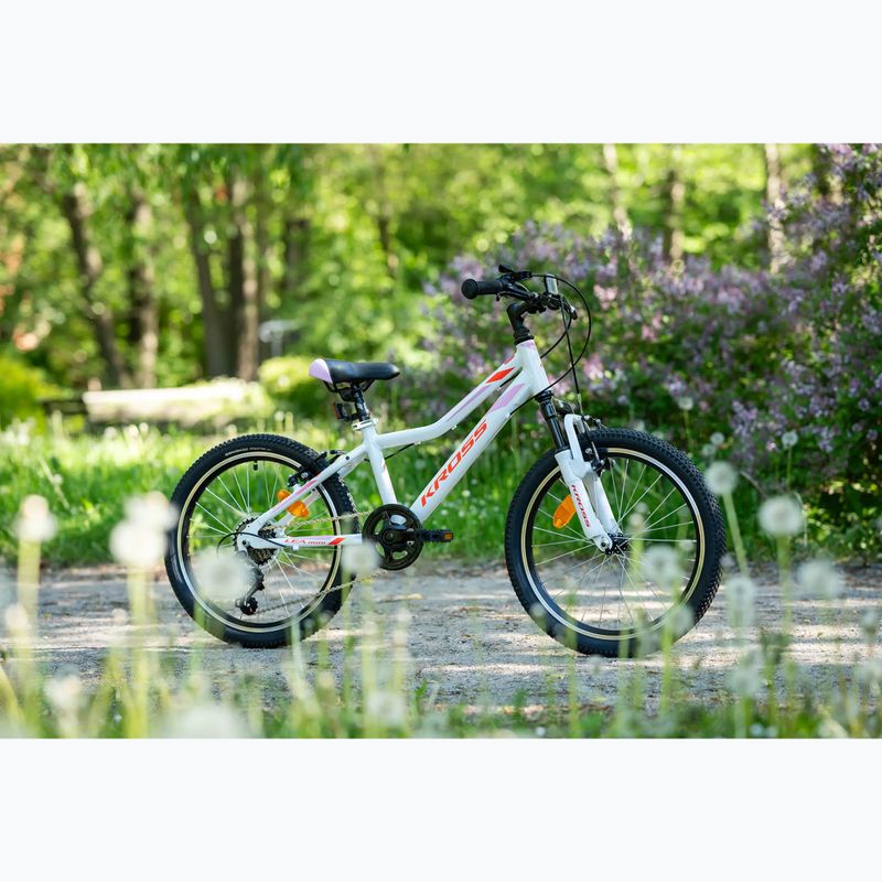 Detský bicykel KROSS Lea Mini 2.0 white/red/gloss 12