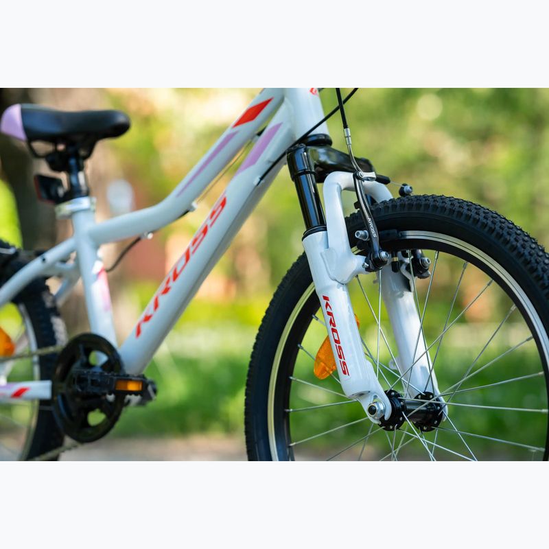 Detský bicykel KROSS Lea Mini 2.0 white/red/gloss 13