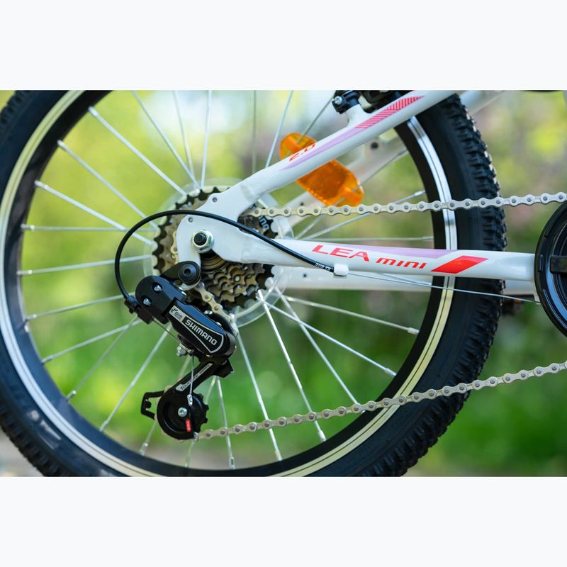 Detský bicykel KROSS Lea Mini 2.0 white/red/gloss 14