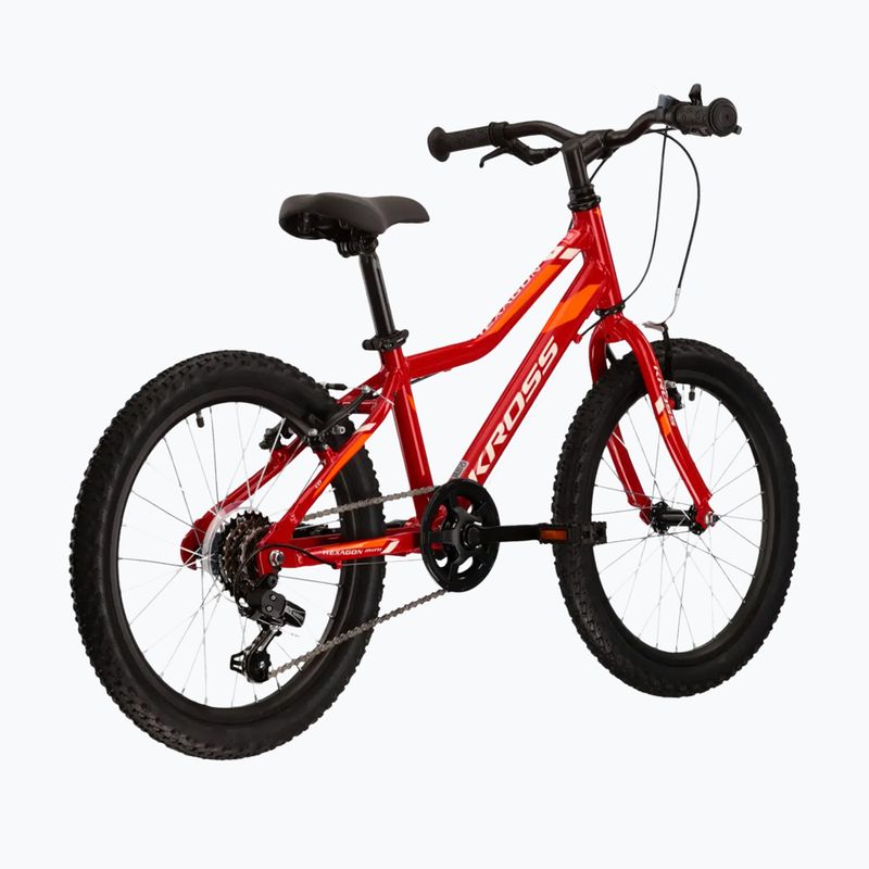 Detský bicykel KROSS Hexagon Mini 1.0 red/white/gloss 3
