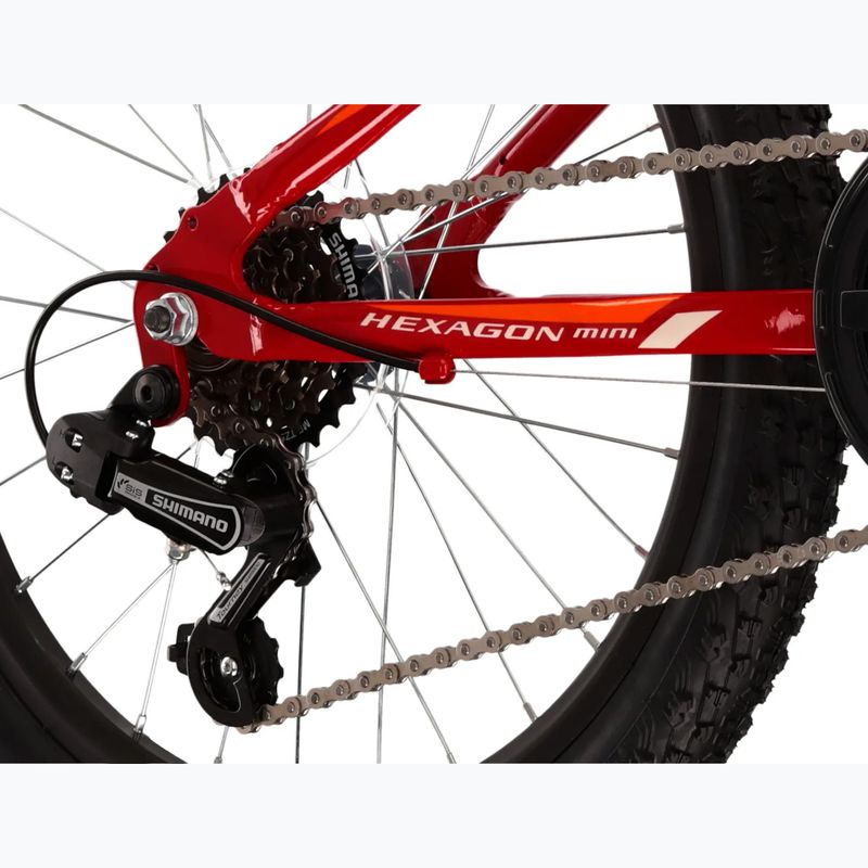 Detský bicykel KROSS Hexagon Mini 1.0 red/white/gloss 8