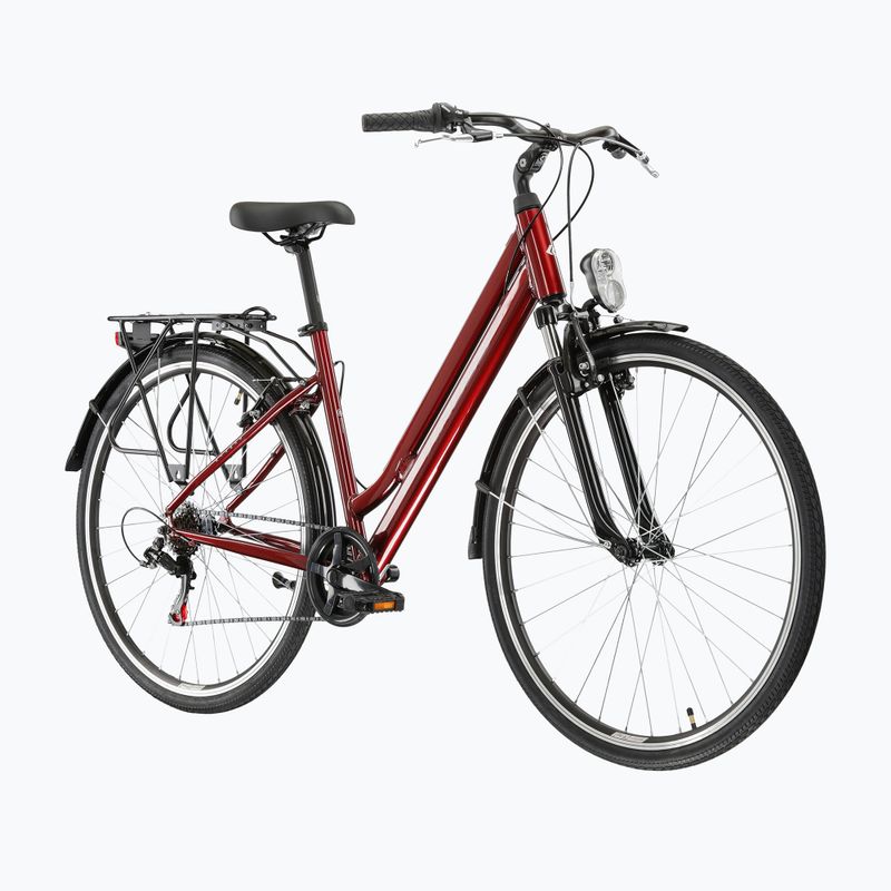 Mestský bicykel KROSS Sentio 1.0 ruby/grey/gloss 2