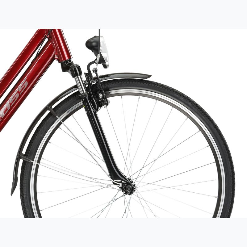 Mestský bicykel KROSS Sentio 1.0 ruby/grey/gloss 6