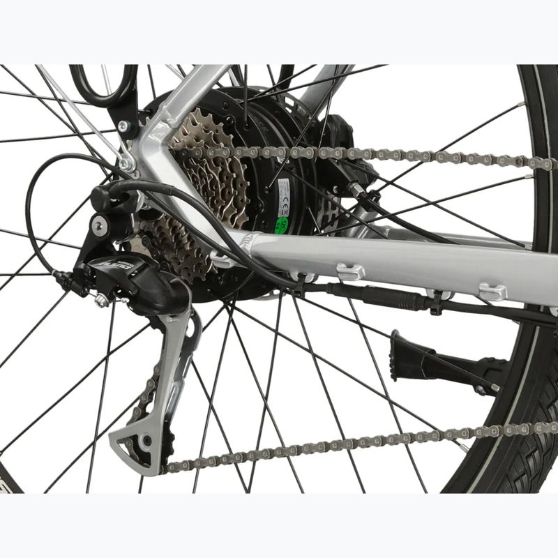 Elektrický bicykel KROSS Sentio Hybrid 2.0 el. 504 Wh silver/black/gloss 8