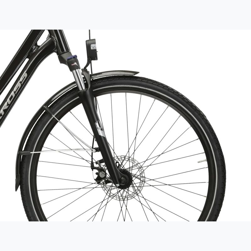 Elektrický bicykel KROSS Sentio Hybrid 1.0 el. 504 Wh black/silver/gloss 7