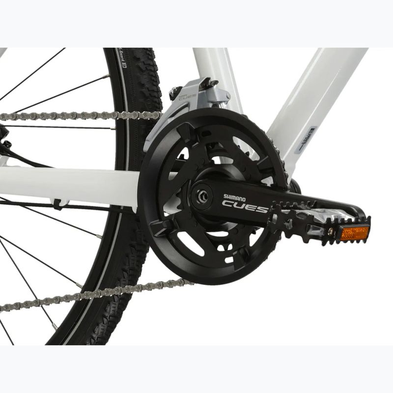 Dámsky crossový bicykel KROSS Evado 7.0 In white/turquoise/gloss 9