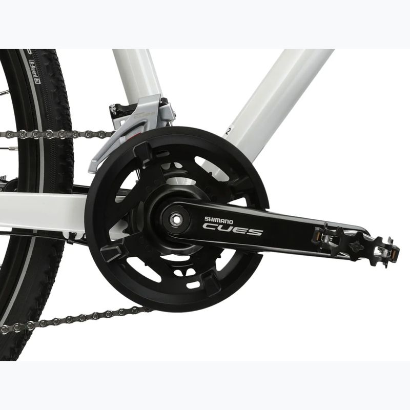 Dámsky crossový bicykel KROSS Evado 7.0 In white/turquoise/gloss 10