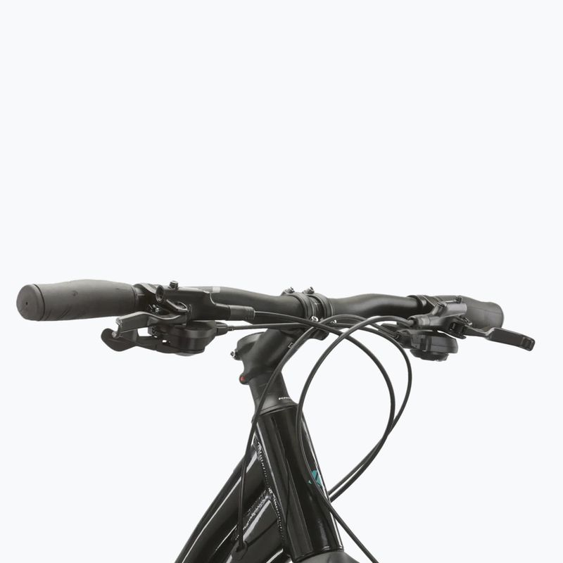 Dámsky crossový bicykel KROSS Evado 5.0 In black/turquoise/gloss 4