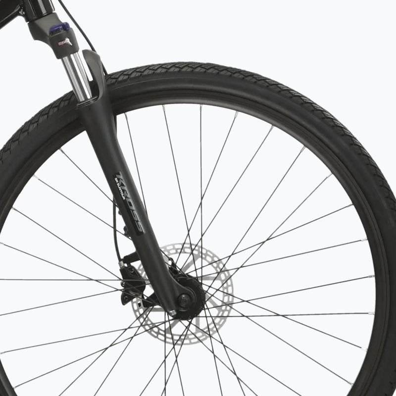 Dámsky crossový bicykel KROSS Evado 5.0 In black/turquoise/gloss 6