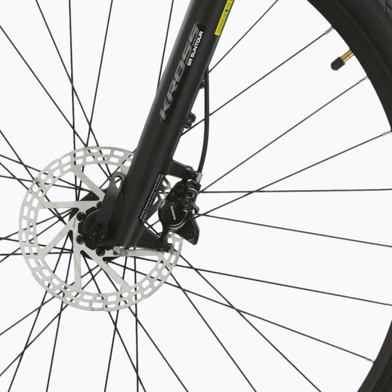 Dámsky crossový bicykel KROSS Evado 5.0 In black/turquoise/gloss 7