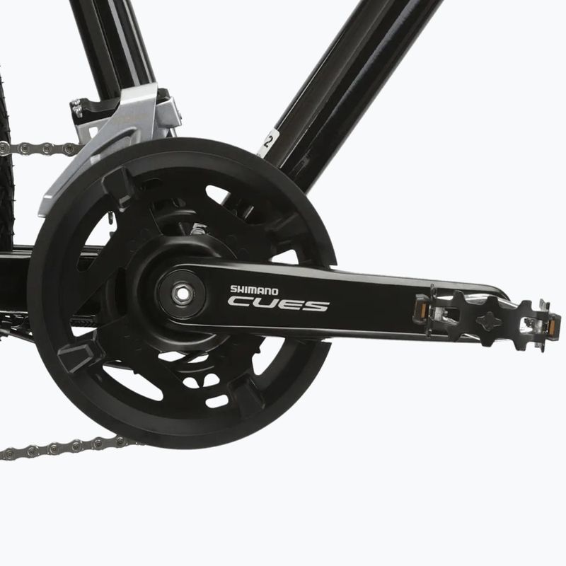 Dámsky crossový bicykel KROSS Evado 5.0 In black/turquoise/gloss 8