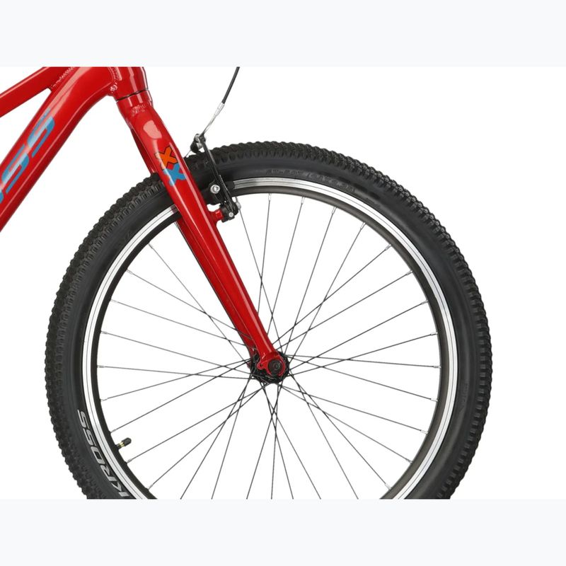 Detský bicykel KROSS Level Jr 1.0 red/teal/gloss 6