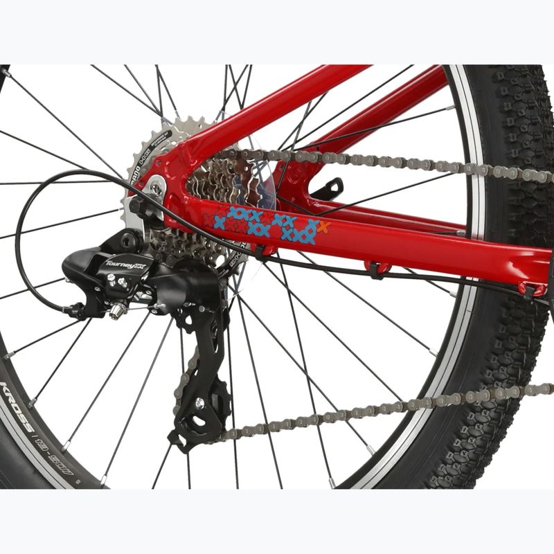 Detský bicykel KROSS Level Jr 1.0 red/teal/gloss 7
