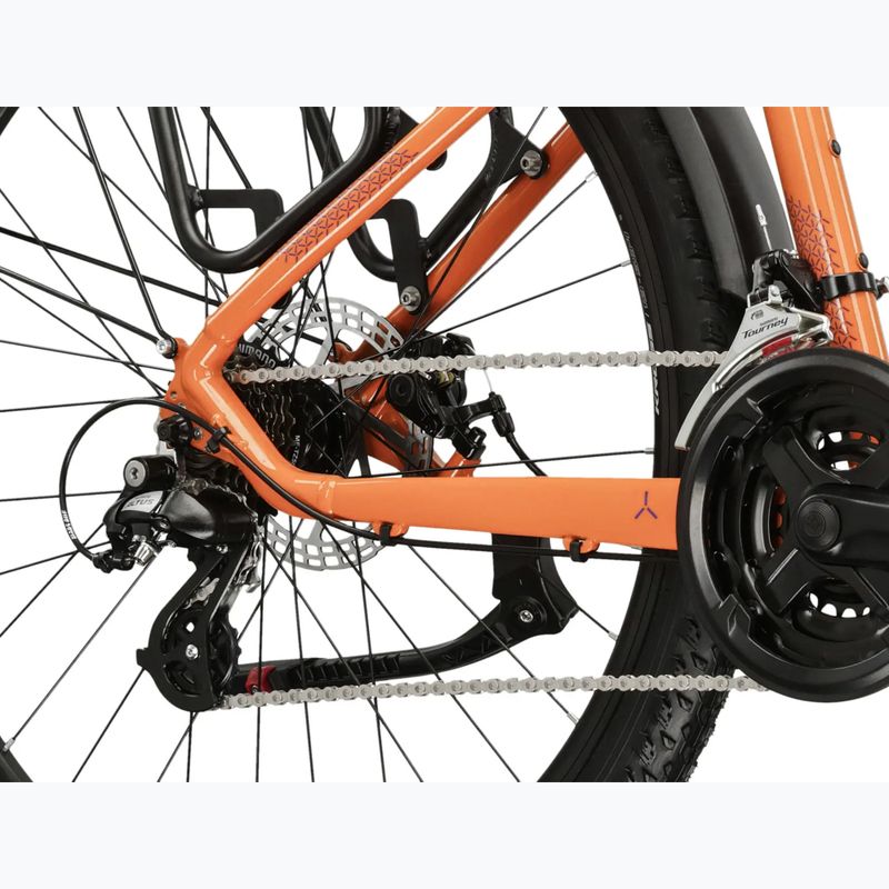 Dámsky horský bicykel KROSS Lea 2.0 Eq W 27.5 orange/navy blue/gloss 8