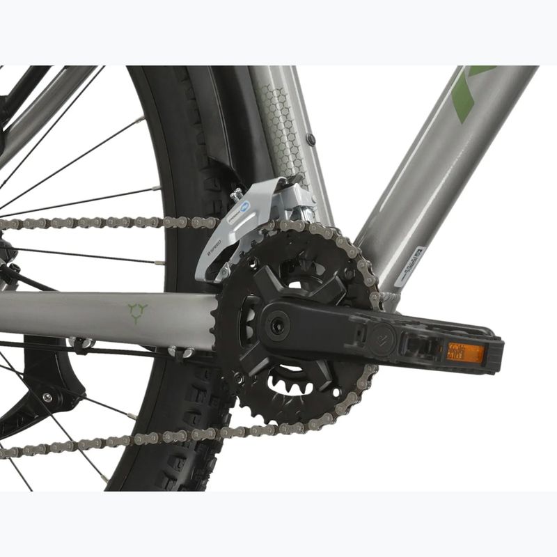 Horský bicykel KROSS Hexagon 4.0 EQ 27,5" silver/green/gloss 9