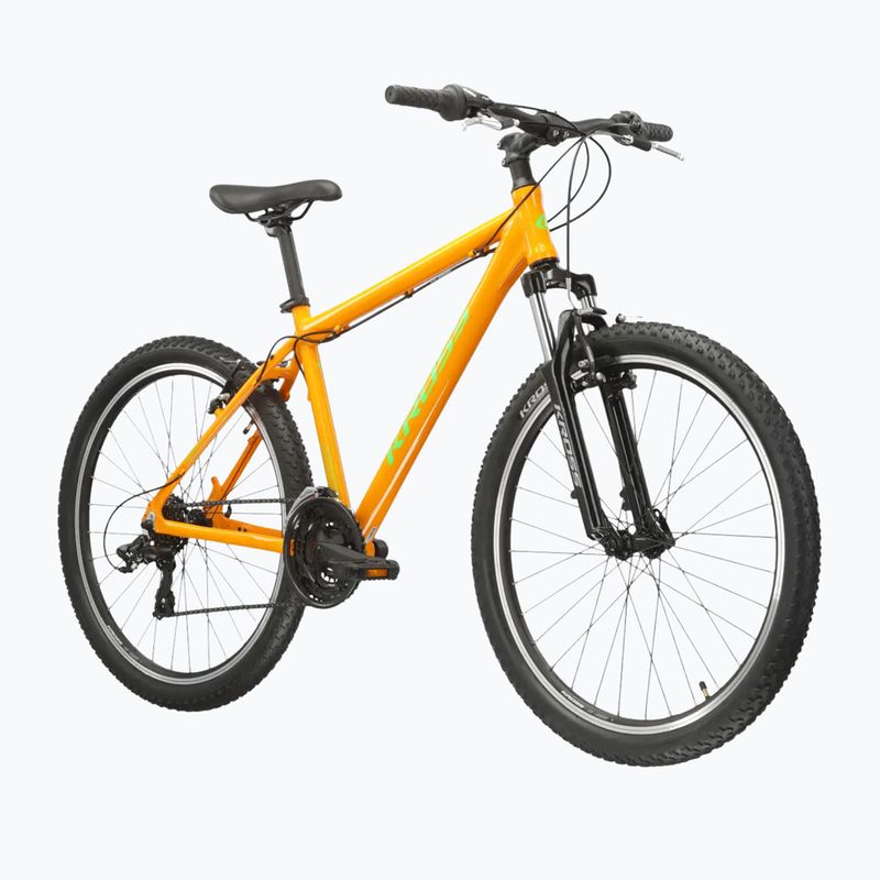 Horský bicykel KROSS Hexagon 1.0 26" orange/green/gloss 2