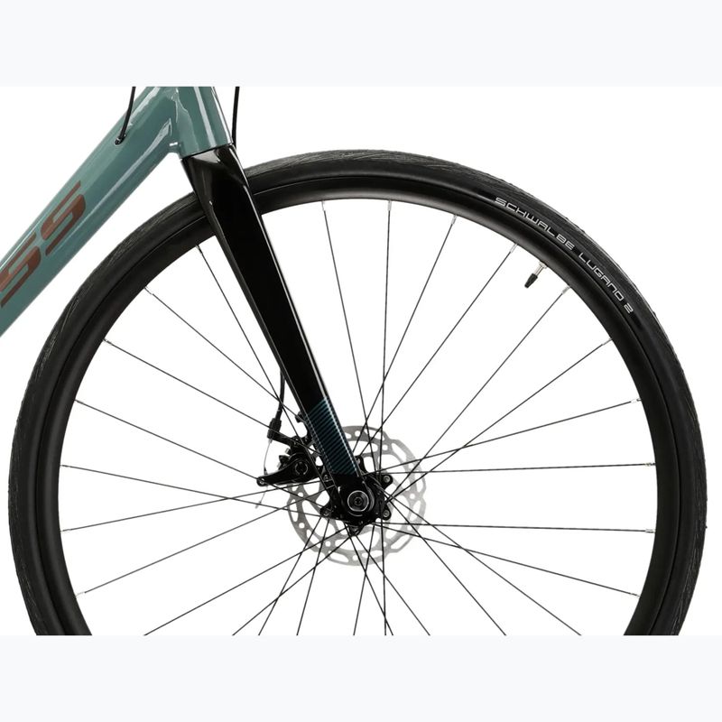 Cestný bicykel KROSS Vento 4.0 Green/Burgundy/Gloss 8