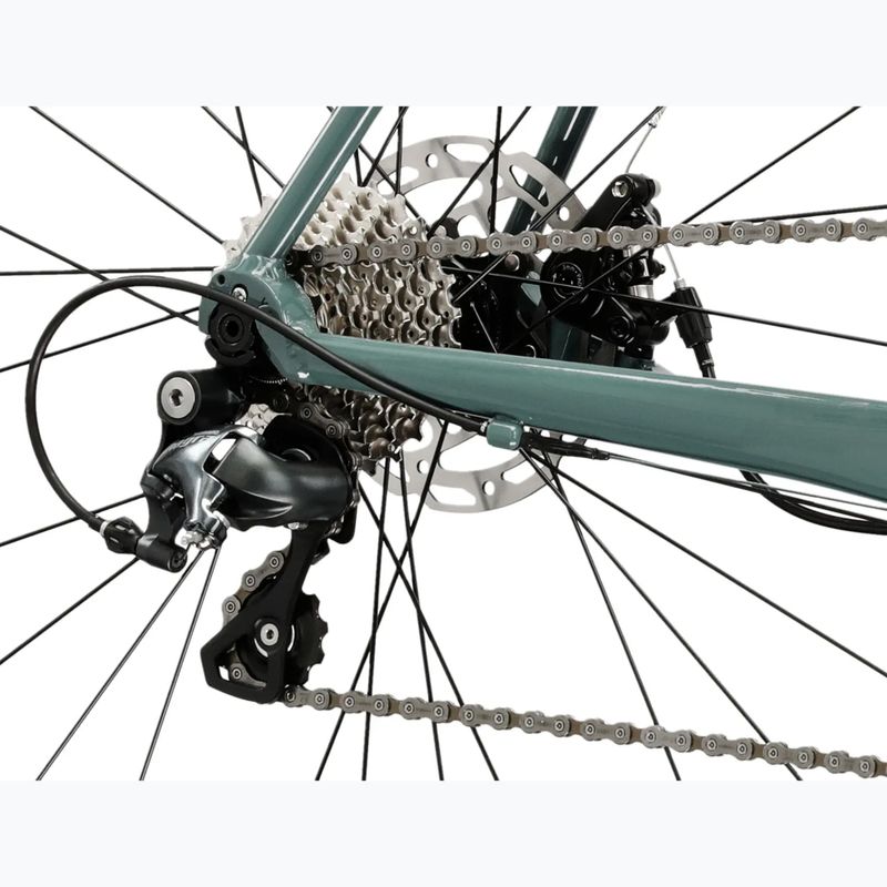 Cestný bicykel KROSS Vento 4.0 Green/Burgundy/Gloss 11