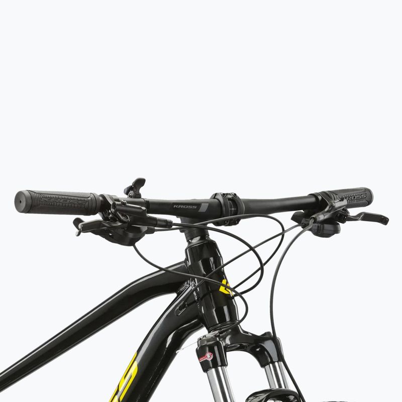 Horský bicykel KROSS Level 2.0 black/yellow/gloss 4