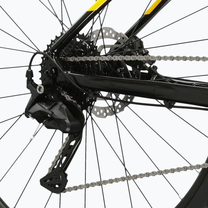 Horský bicykel KROSS Level 2.0 black/yellow/gloss 8