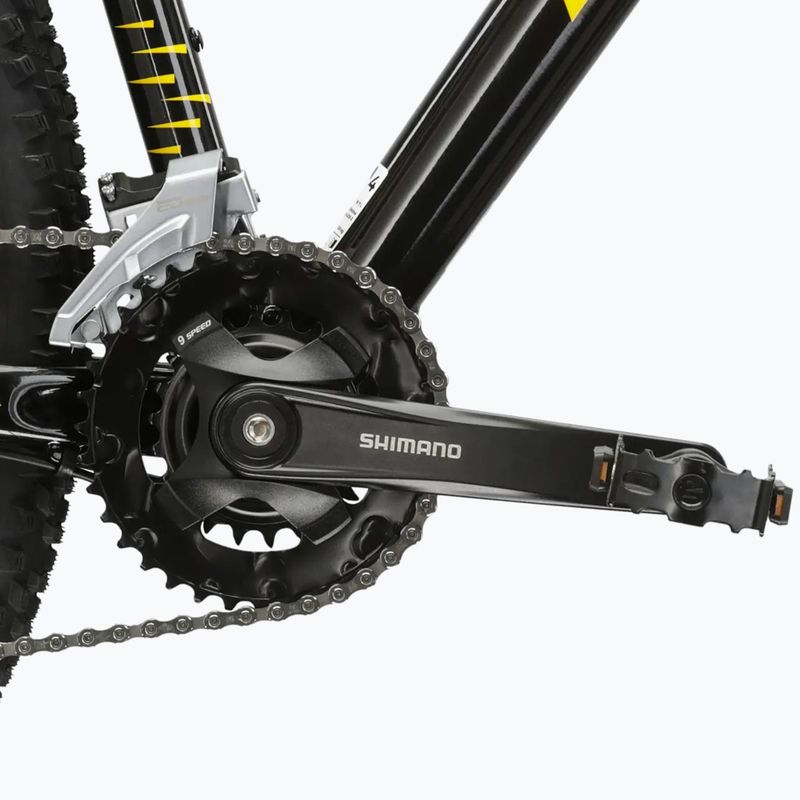 Horský bicykel KROSS Level 2.0 black/yellow/gloss 10