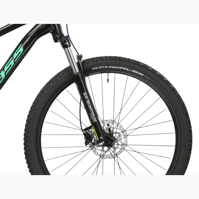 Horský bicykel KROSS Level 1.0 black/green/gloss 8