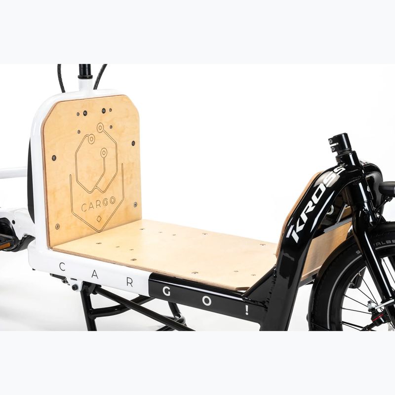 Elektrický bicykel KROSS E-Cargo Space Platform el. white/black/gloss 7