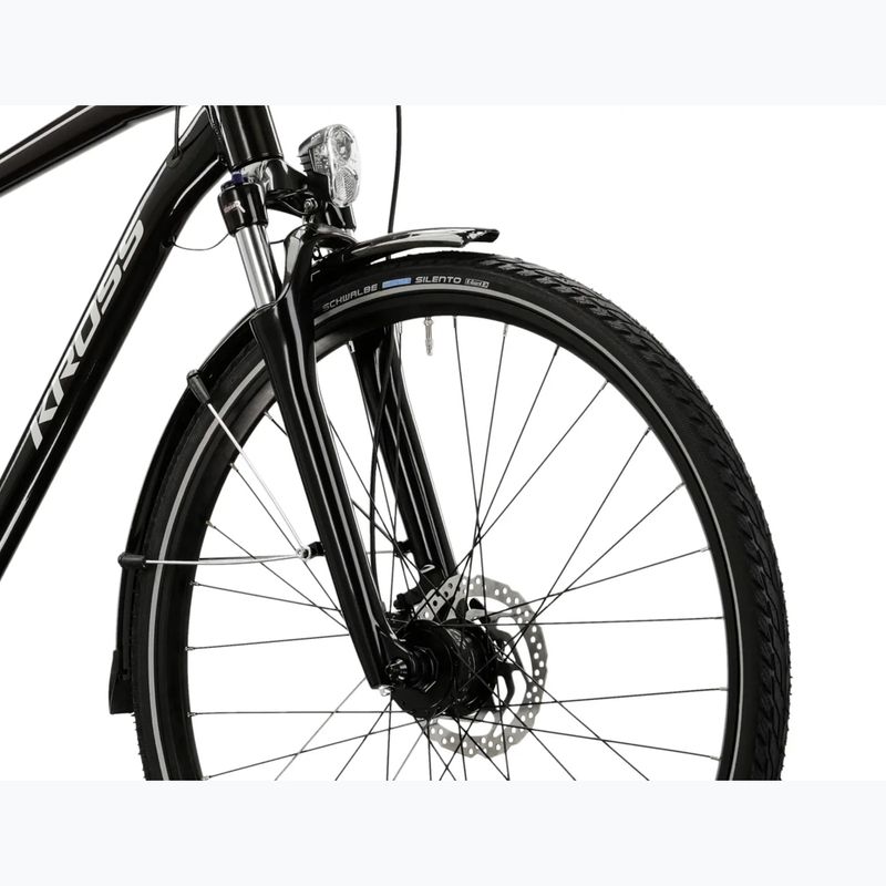 Pánsky trekingový bicykel KROSS Trans 7.0 Bg black/grey/gloss 5