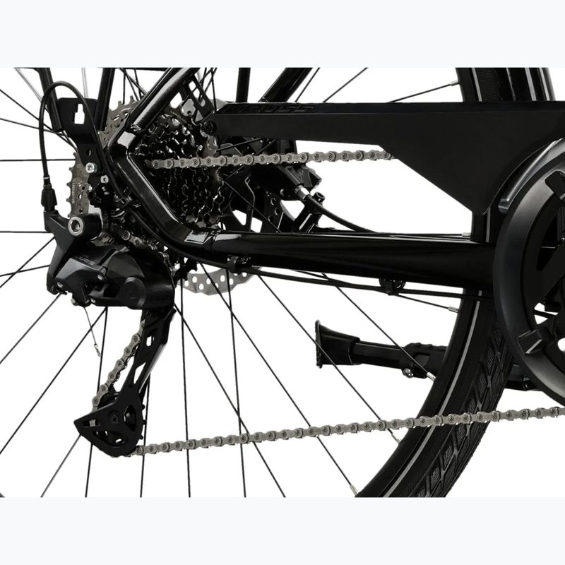 Pánsky trekingový bicykel KROSS Trans 7.0 Bg black/grey/gloss 8