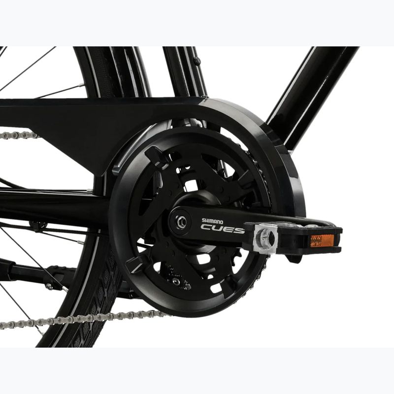 Pánsky trekingový bicykel KROSS Trans 7.0 Bg black/grey/gloss 9