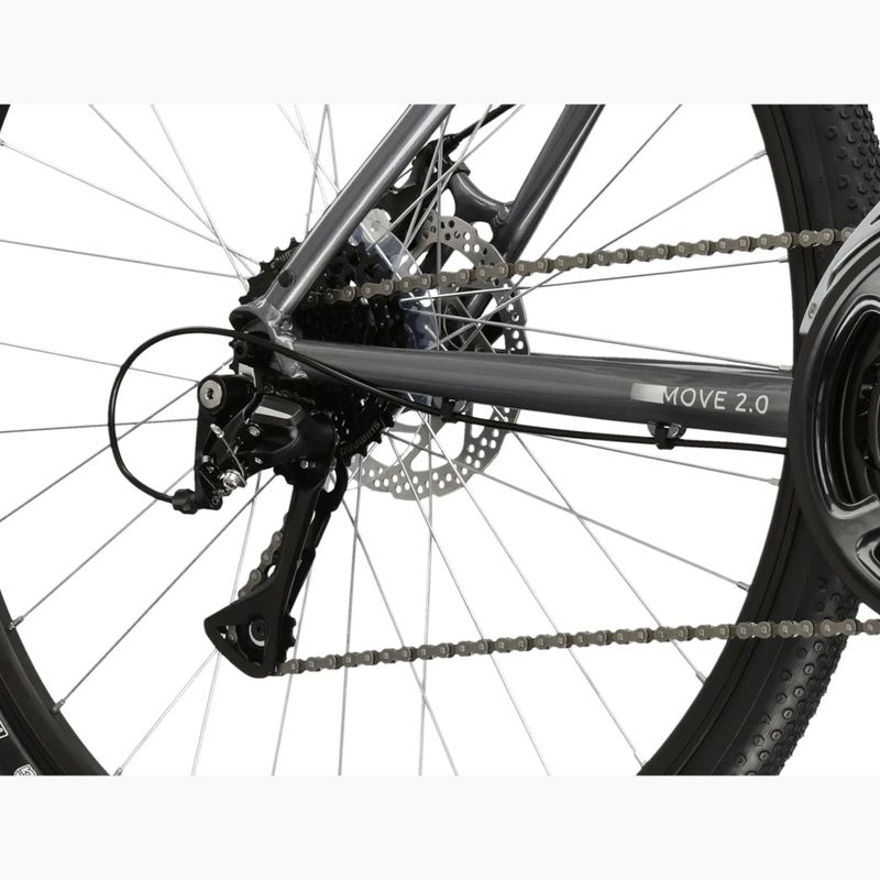 Dámsky mestský bicykel KROSS Move 2.0 In graphite/silver/gloss 8