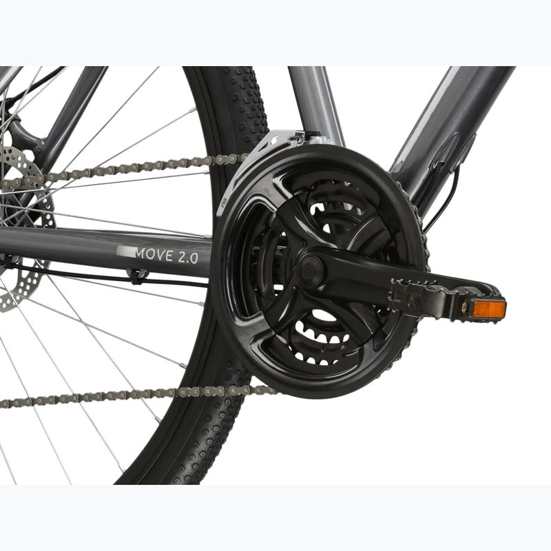 Dámsky mestský bicykel KROSS Move 2.0 In graphite/silver/gloss 9