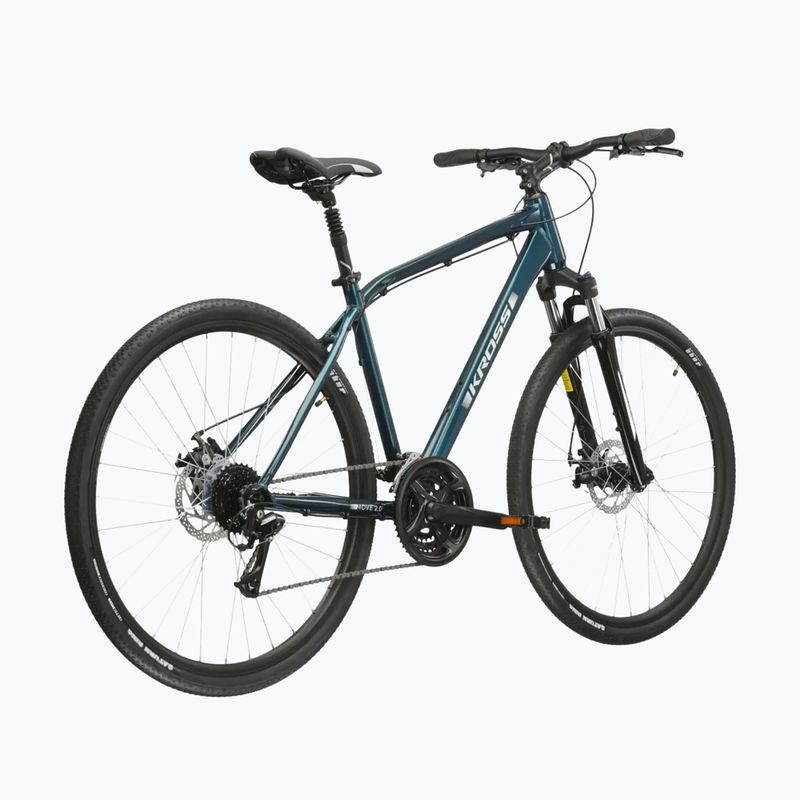 Mestský bicykel pánsky KROSS Move 2.0 turquoise/silver/gloss 3