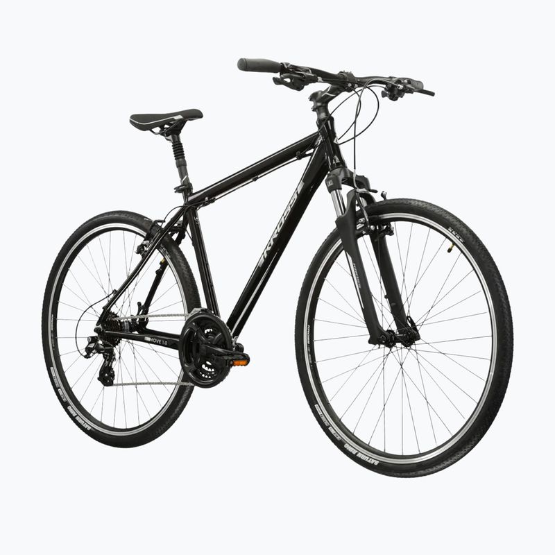 Mestský bicykel pánsky KROSS Move 1.0 black/silver/gloss 2